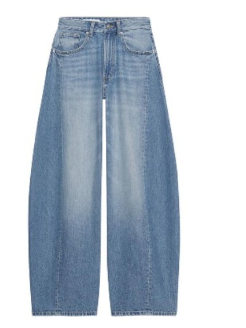 Zara TRF High-rise Oversize Balloon Jeans